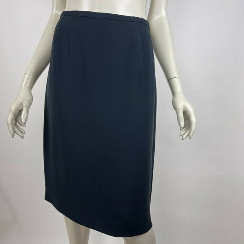 Armani Collezioni Italy Black Straight Skirt